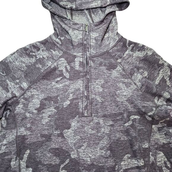 Lululemon Warm Stabilizer 1/2 Zip Hoodie - Incognito Camo HTR Black - Picture 4 of 14